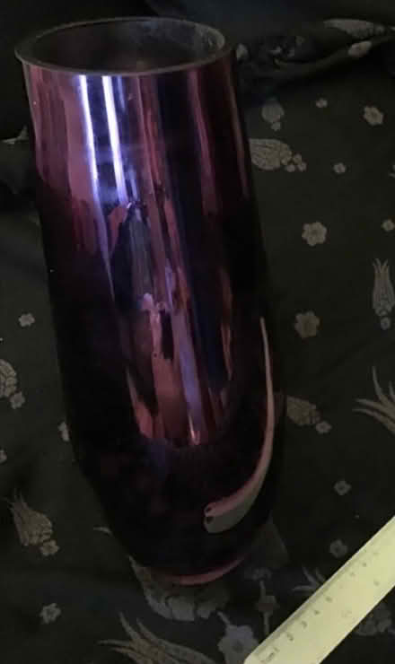 Photo of free X2 tall purple vases by TU (langdon hills) #3