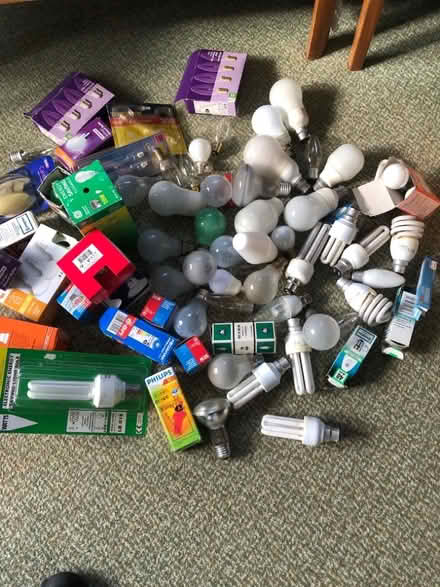 Photo of free Carton full of bulbs of all kinds. Still working I think. (Wigton Moor LS17) #1