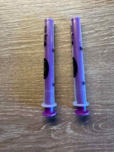 Photo of free Calpol syringes (Witney OX28 Deer Park) #1