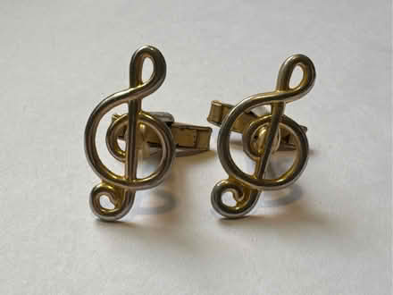 Photo of free Pair of Treble Clef Cuff Links (Chaddesden DE21) #1