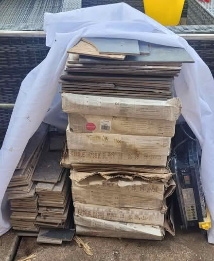 Photo of free Black tiles and tile cutter (Aylestone LE2) #1