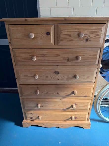 Photo of free Vintage pine chest of drawers (Carshalton SM5) #2