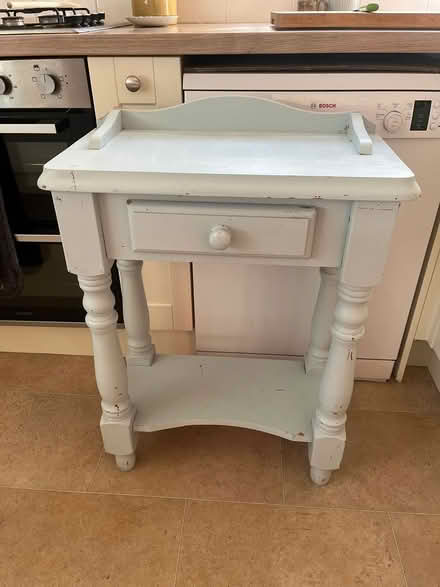 Photo of free Painted small pine table w/ drawer (Headingley LS6) #1