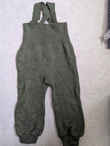 Photo of free Disana wool green dungarees (SW9) #1