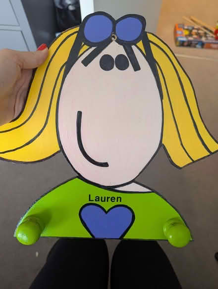 Photo of free Children's hook for wall - "Lauren" name on front (Teddington TW11) #1