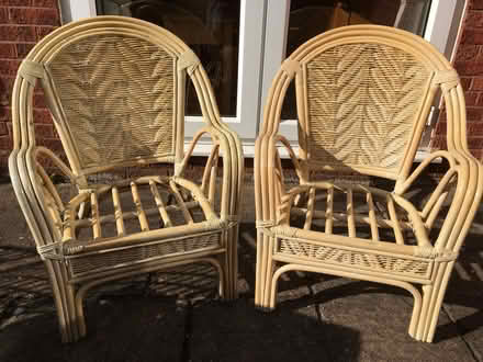 Photo of free A pair of cane chairs (Hertford SG13) #1