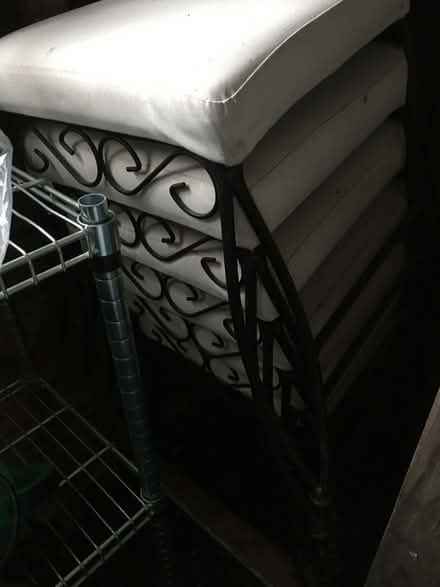 Photo of free Metal dining garden chairs (Brogborough MK43) #3