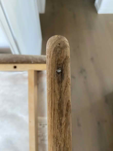 Photo of free Wood framed, upholstered chairs (Hintonburg) #2