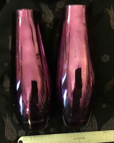 Photo of free X2 tall purple vases by TU (langdon hills) #1