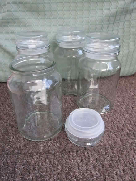Photo of free Glass Coffee Jars - Craft / Storage Use (CO15) #2