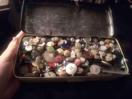 Photo of free Tin of Vintage Buttons (Sharrow S2) #1
