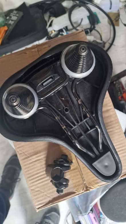 Photo of free Large bicycle seat with bracket (Loughton IG10) #2