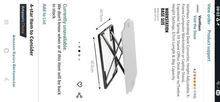 Photo of free Standing desk converter (SE9) #2