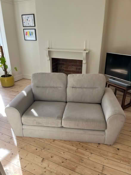 Photo of free 2 seater grey sofa (Leeds LS6) #1