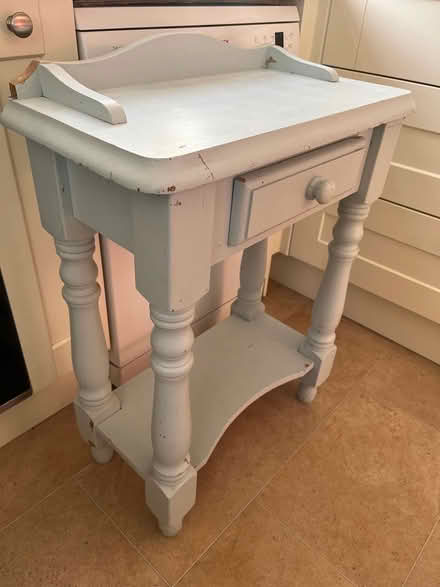 Photo of free Painted small pine table w/ drawer (Headingley LS6) #2