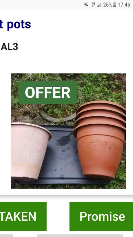 Photo of free plant pots (New Greens AL3) #1