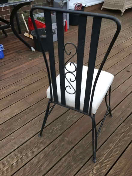 Photo of free Metal dining garden chairs (Brogborough MK43) #2