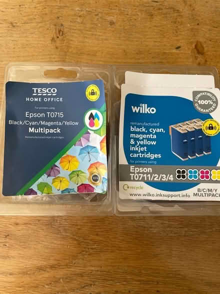 Photo of free Epson T0711,12,13,14 colour ink cartridges (Hersham KT12) #1