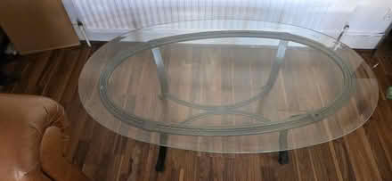 Photo of free Glass coffee table • Metal frame (Clapham Common) #2