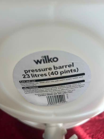 Photo of free Beer pressure barrel (Torquay TQ1) #2