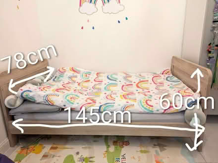 Photo of free Wooden cotbed 140x70cm (Silvertown E16) #2