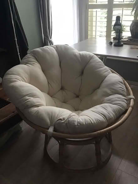Photo of free Large Papasan Chair (N19 Archway) #2