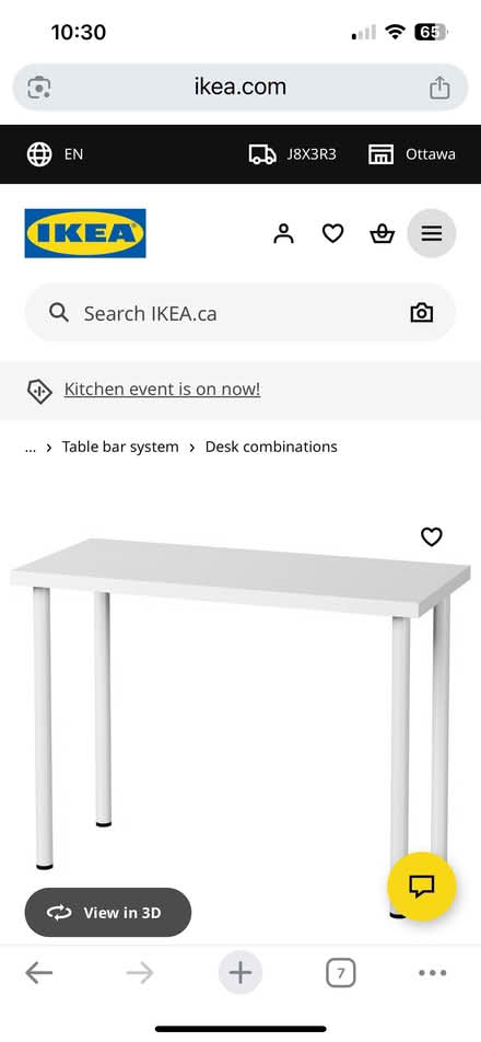 Photo of Narrow table (Centretown West) #1