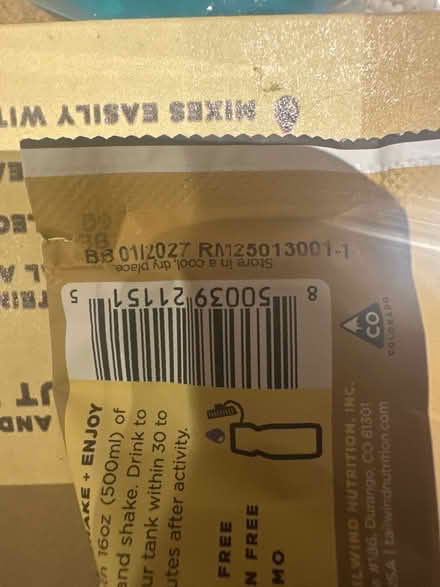 Photo of free RUNNERS- Recovery mix from tailwind (Los Gatos 95032) #2