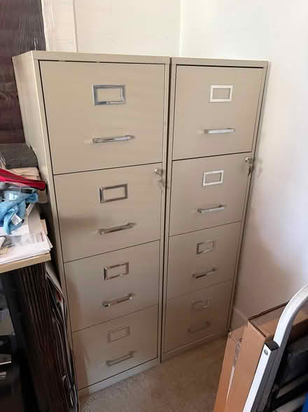 Photo of free metal file cabinets - two (North Cambridge) #1