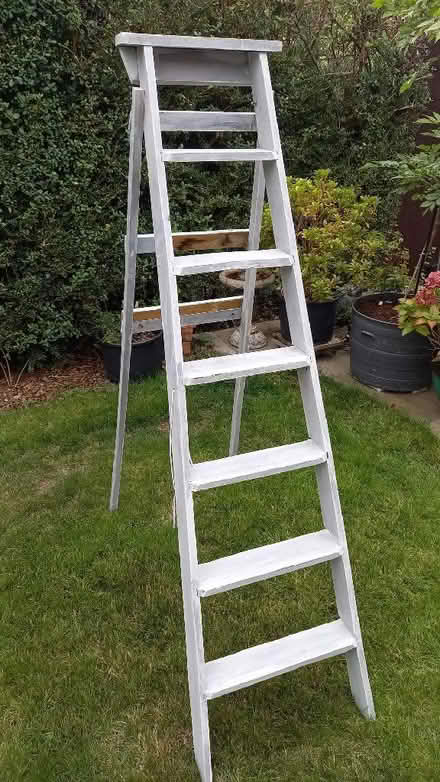 Photo of free Old Wooden Step Ladder (Great Moor SK3) #1