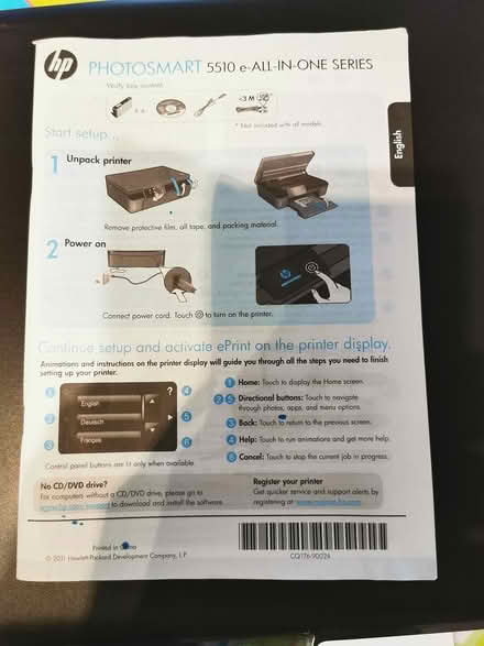 Photo of free HP photosmart 5510 e-ALL-IN-ONE (New Malden KT3) #3