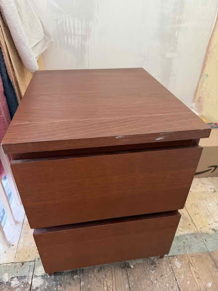 Photo of free Ikea bedside cabinet, brown, 2 drawers (Round Hill BN2) #2
