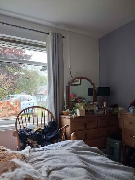 Photo of free Pair grey blackout thermal curtains 66 x72" (Lostock Hall PR5) #1