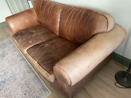 Photo of free Leather sofa (Dursley) #2