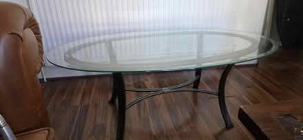 Photo of free Glass coffee table • Metal frame (Clapham Common) #1