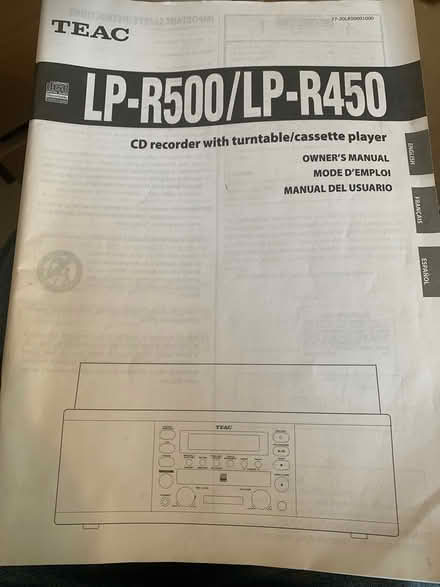 Photo of free TEAC CD recorder/cassette player (CT15 St. Margaret’s Bay) #2