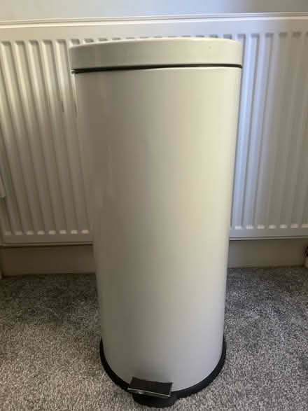 Photo of free Tall white pedal bin (Bernards Heath AL3) #1