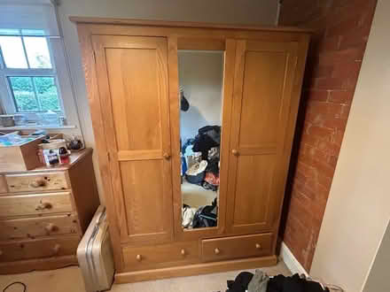 Photo of free Large wooden wardrobe (Smarden TN27) #4