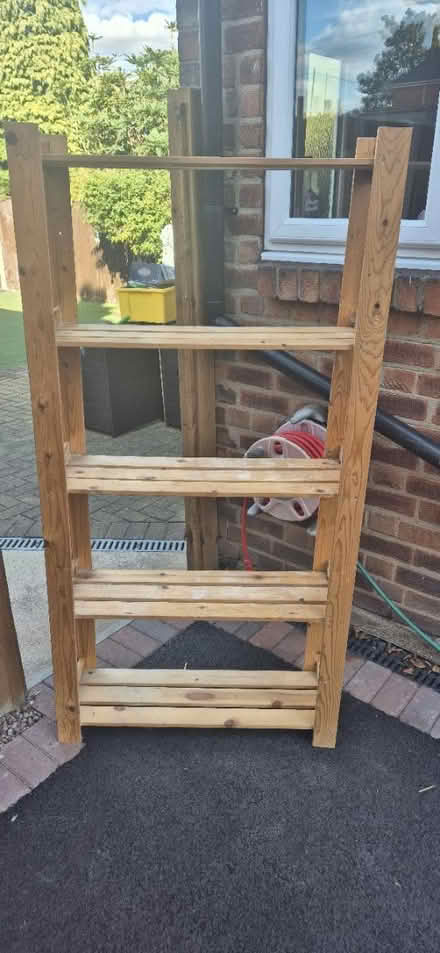 Photo of free Wooden shelving unit (NG6 Basford) #1