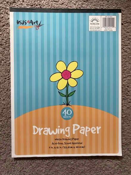 Photo of free Drawing Paper Pad 9"x12" (Sunnyvale - nr Ponderosa Park) #1