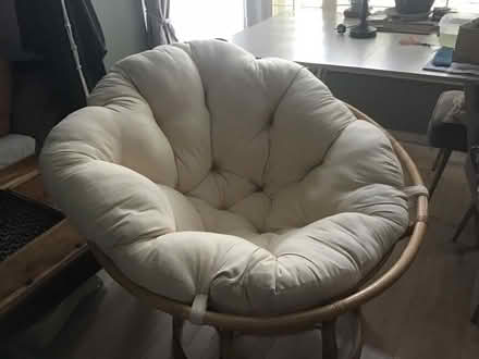 Photo of free Large Papasan Chair (N19 Archway) #1