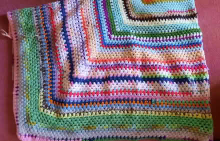 Photo of free Old crochet blanket - pet bedding? (Woodley RG6) #1