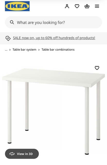 Photo of free IKEA table (Citywest) #2