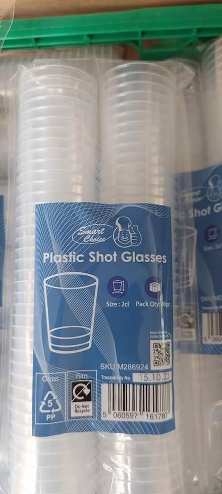 Photo of free 15 packs of 80 plastic shot glasses (Horsham) #1