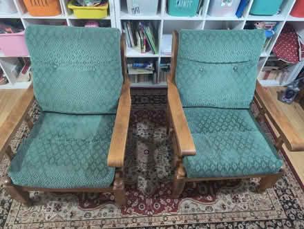 Photo of free Vintage oak sofa and chairs (Hackney E5) #2