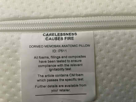 Photo of free Dormeo memory foam pillow (PR5 Clayton brook) #1