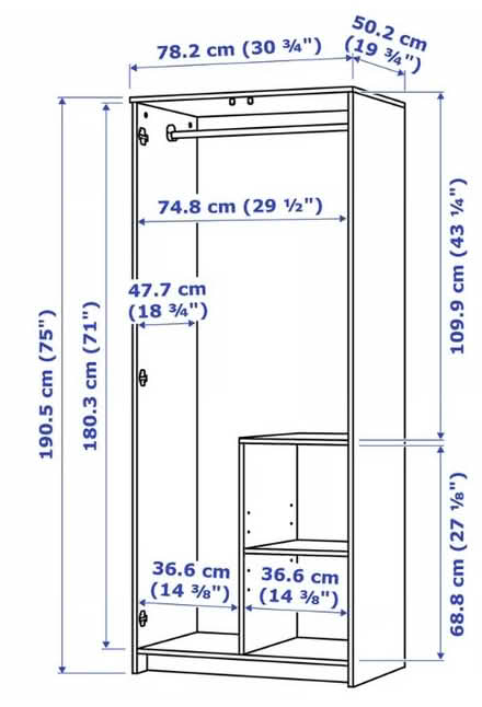 Photo of free IKEA Brimes wardrobes (Drayton OX14) #2