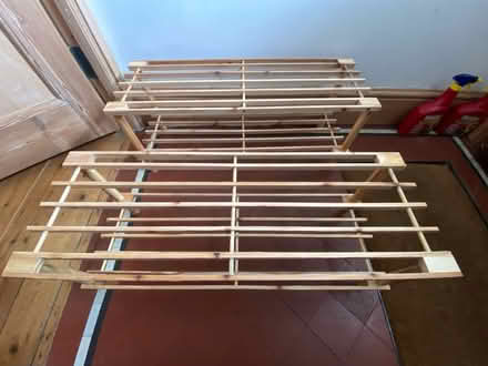 Photo of free 2 wooden shoe racks (Bathwick) #2