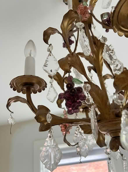Photo of free Chandelier w/ glass grapes (Tenleytown DC) #3