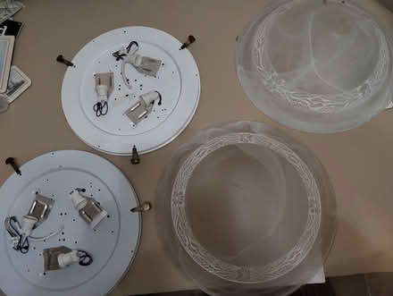 Photo of free 2 round light fittings (B91 - Central Solihull) #1
